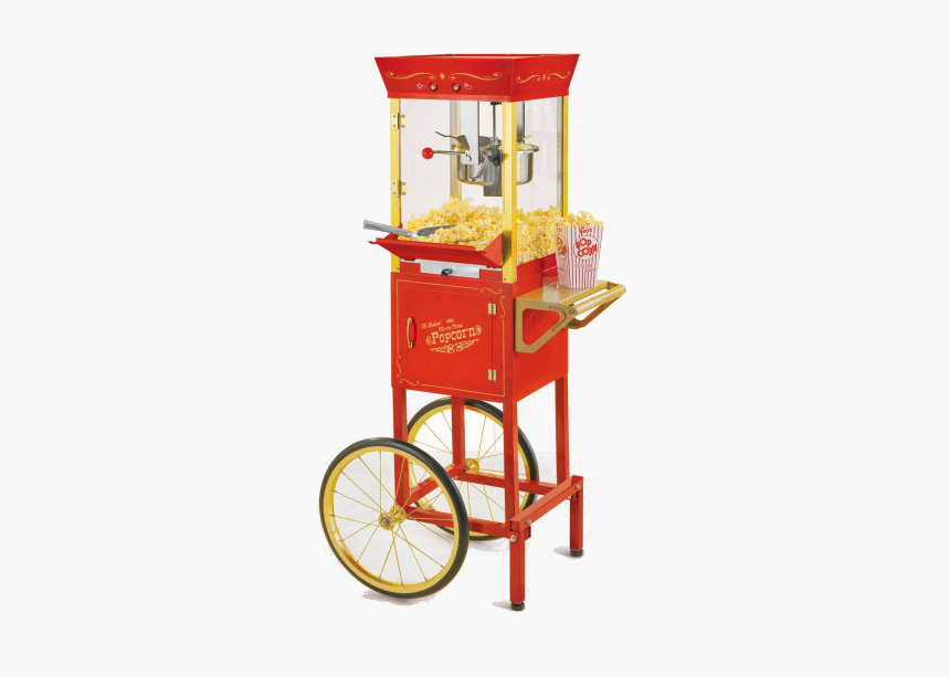 Popcorn Machine - Vintage Professional Popcorn Cart New 8 Ounce Kettle, HD Png Download, Free Download