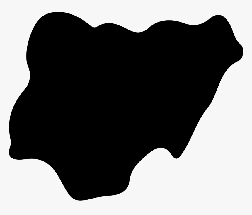 Nigeria - Nigeria Map Black And White Png, Transparent Png, Free Download