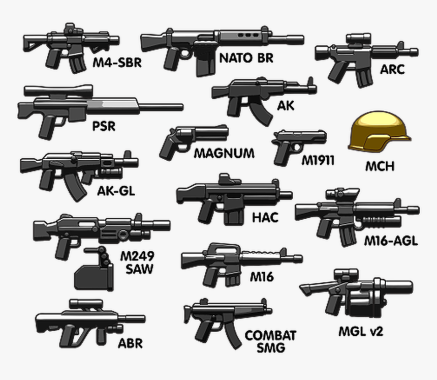 Brickarms Modern Combat - Brickarms Modern Combat Assault Pack, HD Png Download, Free Download