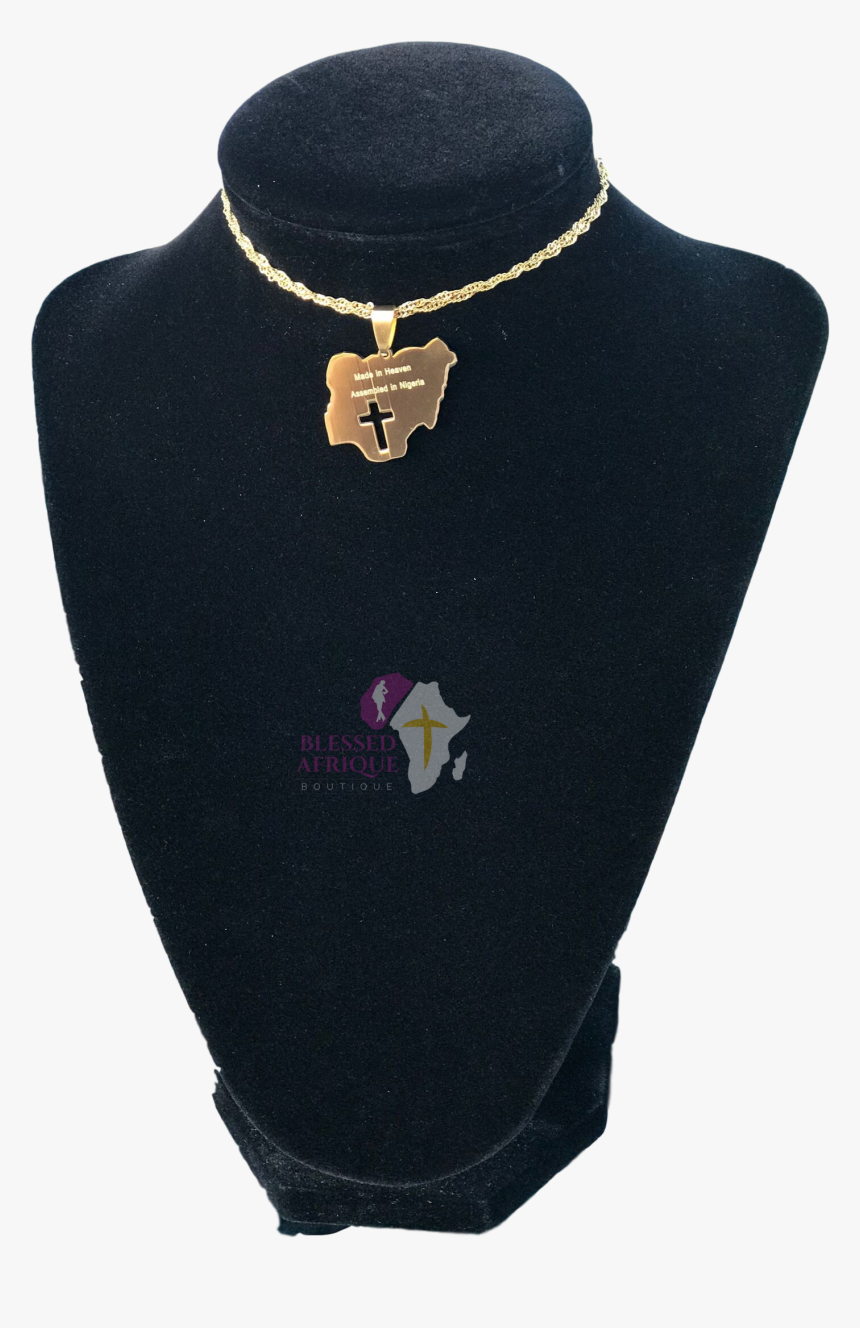 Nigeria Heaven Gold Clipped Rev 1 - Necklace, HD Png Download, Free Download