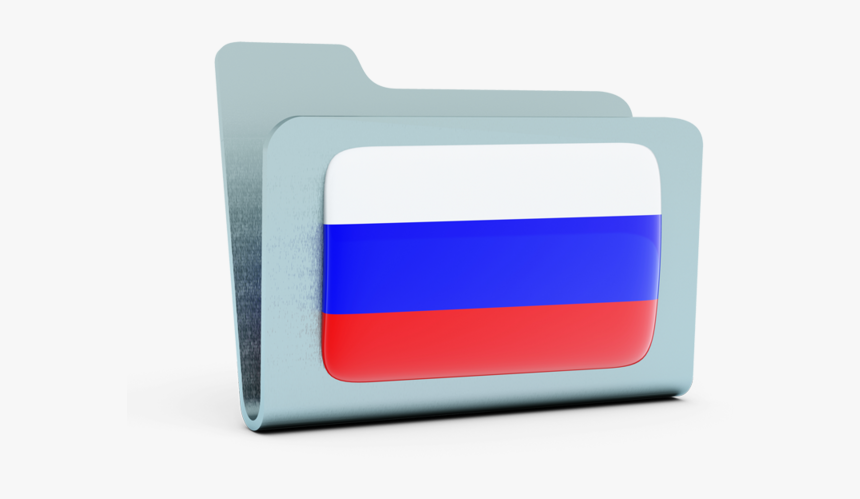 Bandera De Rusia En El Icono De Carpeta - Иконка Папки, HD Png Download, Free Download