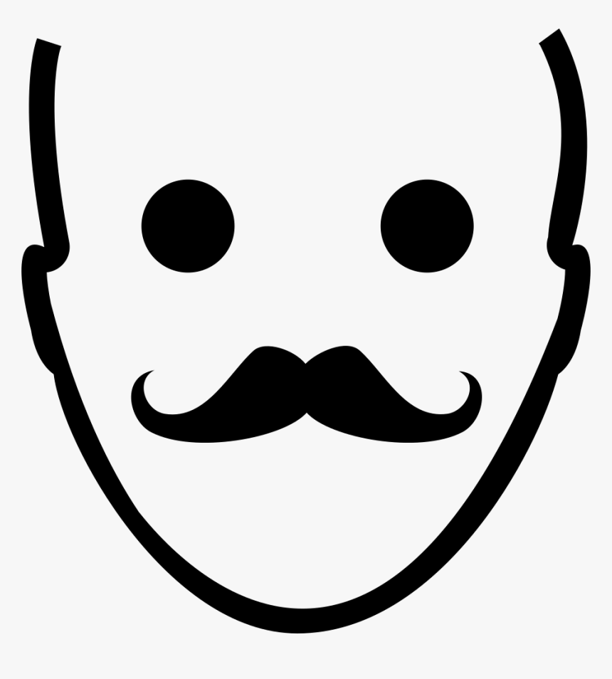Mustache Face Png, Transparent Png, Free Download