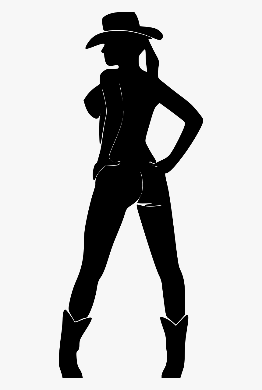 Sexy Cowgirl2 File Size Sexy Cowgirl Clipart Black-, HD Png Download, Free Download