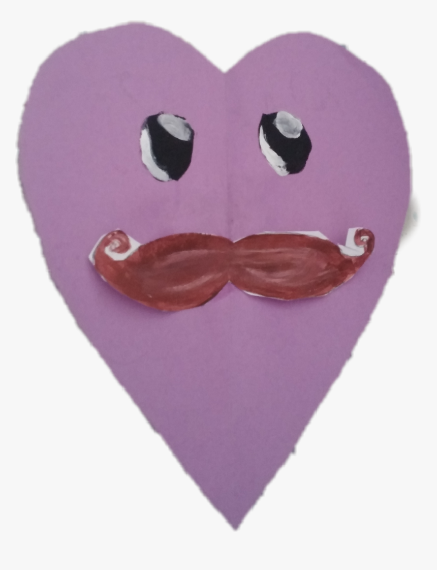 #valentinesday #valentinescards #heart #mustache - Heart, HD Png Download, Free Download