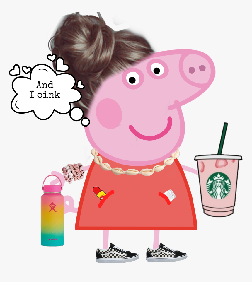 #peppa #pig #peppapig #vscopig #piggy #vsco #andioop - Peppa Pig Vsco Girl, HD Png Download, Free Download