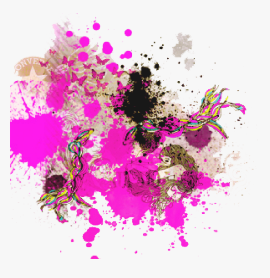 Ftestickers Watercolor Splatter Graffiti Graffitiart - Png Borrao, Transparent Png, Free Download