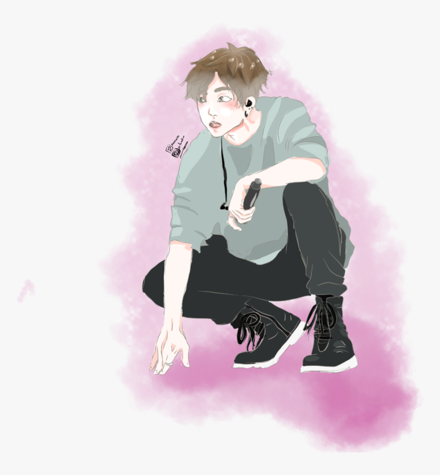 Arting By Me - Bts Jong Cook Cartoon, HD Png Download, Free Download