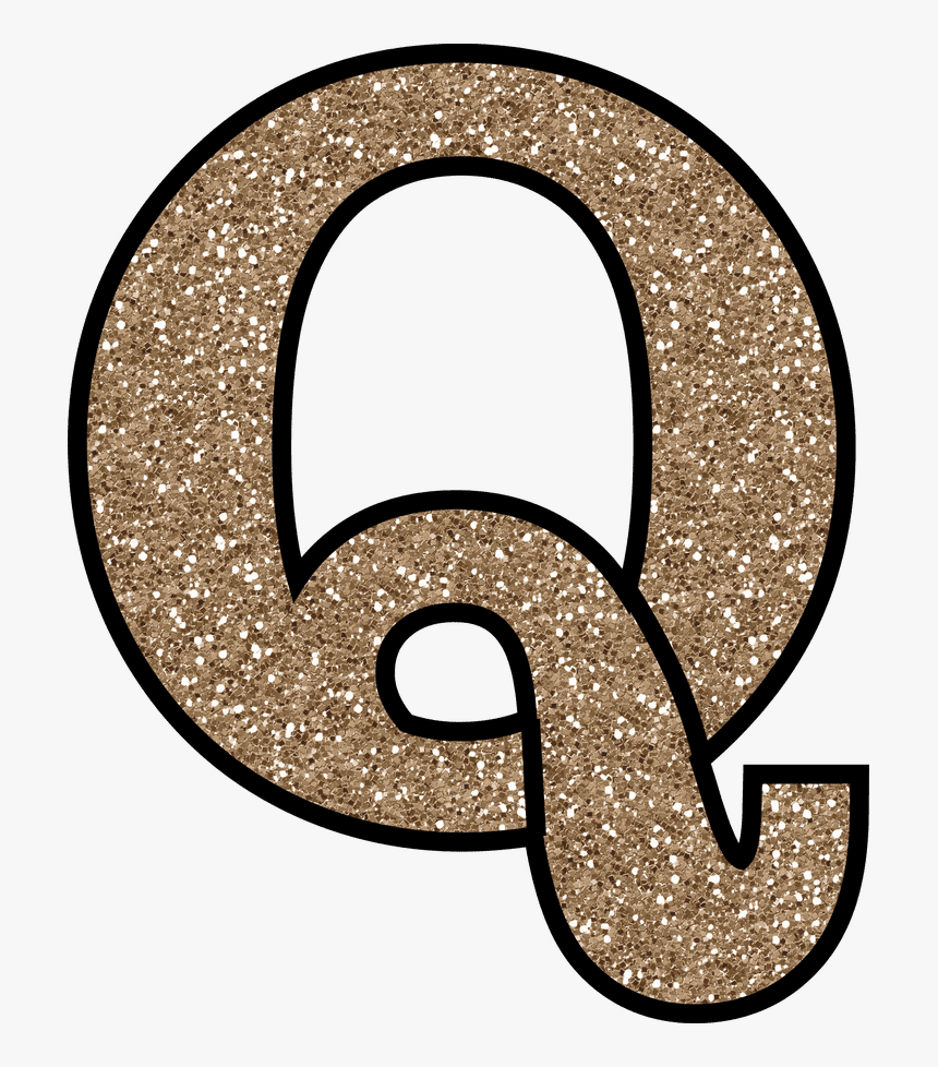 Glitter Without The Glue Free Digital Printable Alphabet - Letter Q Transparent Background, HD Png Download, Free Download