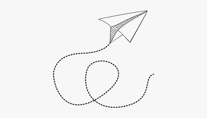 Paper Plane Image - Line Art, HD Png Download, Free Download