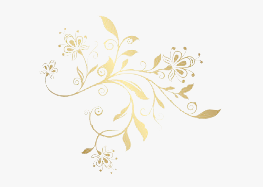 Golden Ornaments Png Pic - Corner Gold Border Png, Transparent Png, Free Download