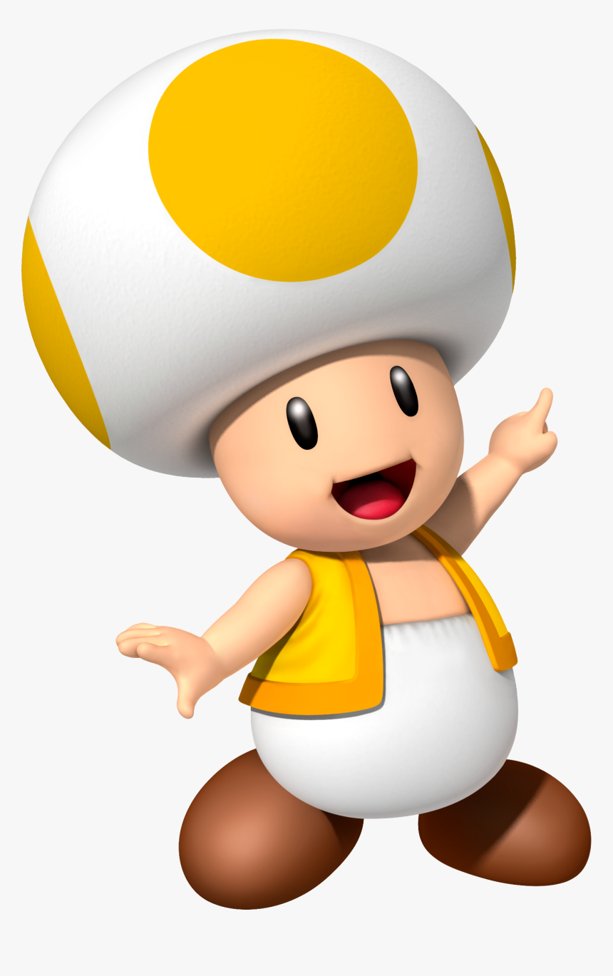 Toad Yellow - Yellow Toad From Mario, HD Png Download, Free Download