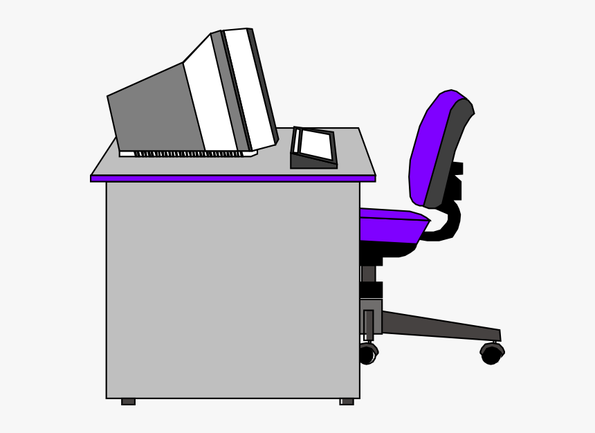 Office Desk Svg Clip Arts - Office Cliparts, HD Png Download, Free Download