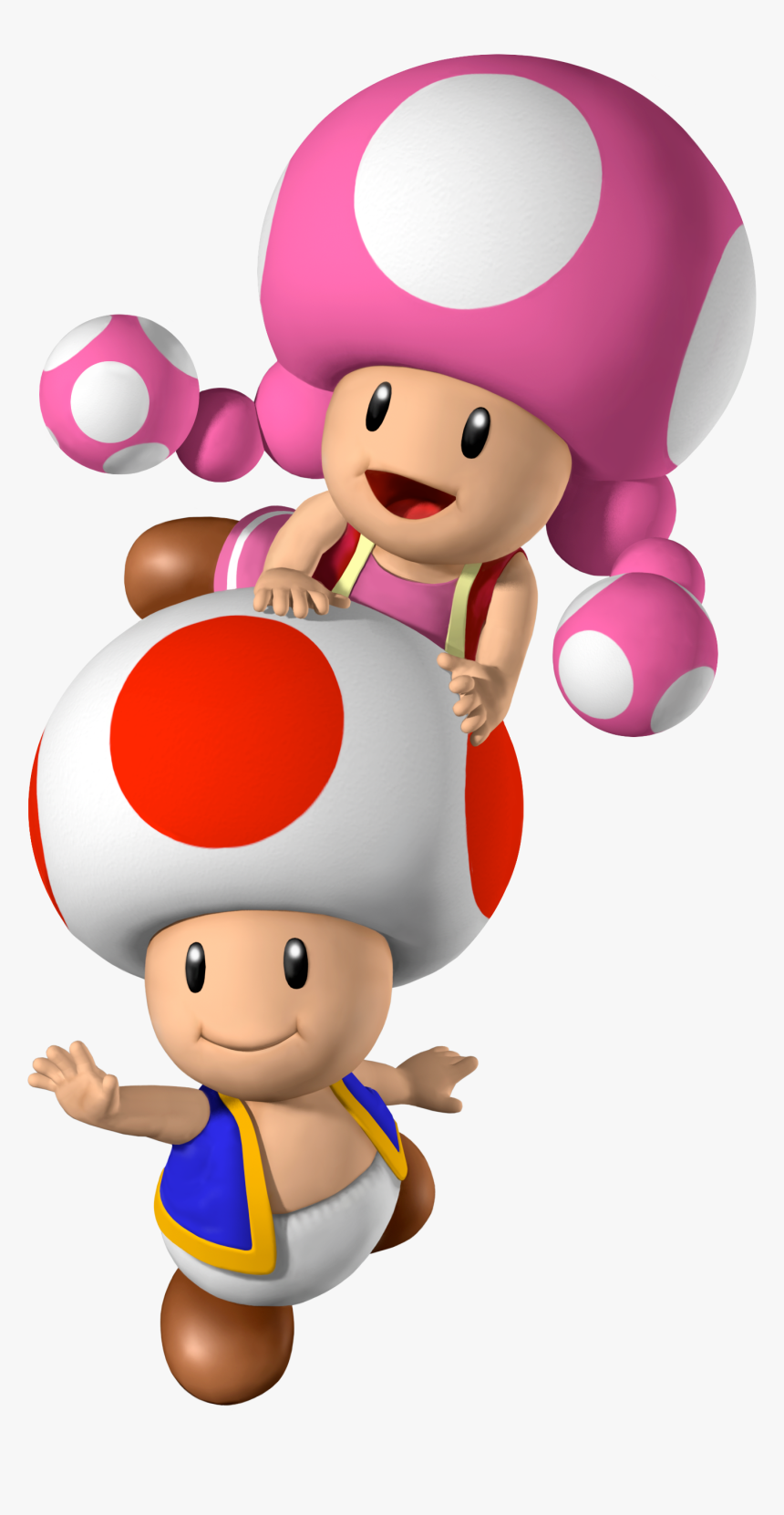 Mario Toad And Toadette, HD Png Download, Free Download