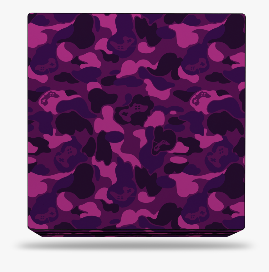 Sony Ps4 Pro Purple Game Camo Skin - Bape, HD Png Download, Free Download