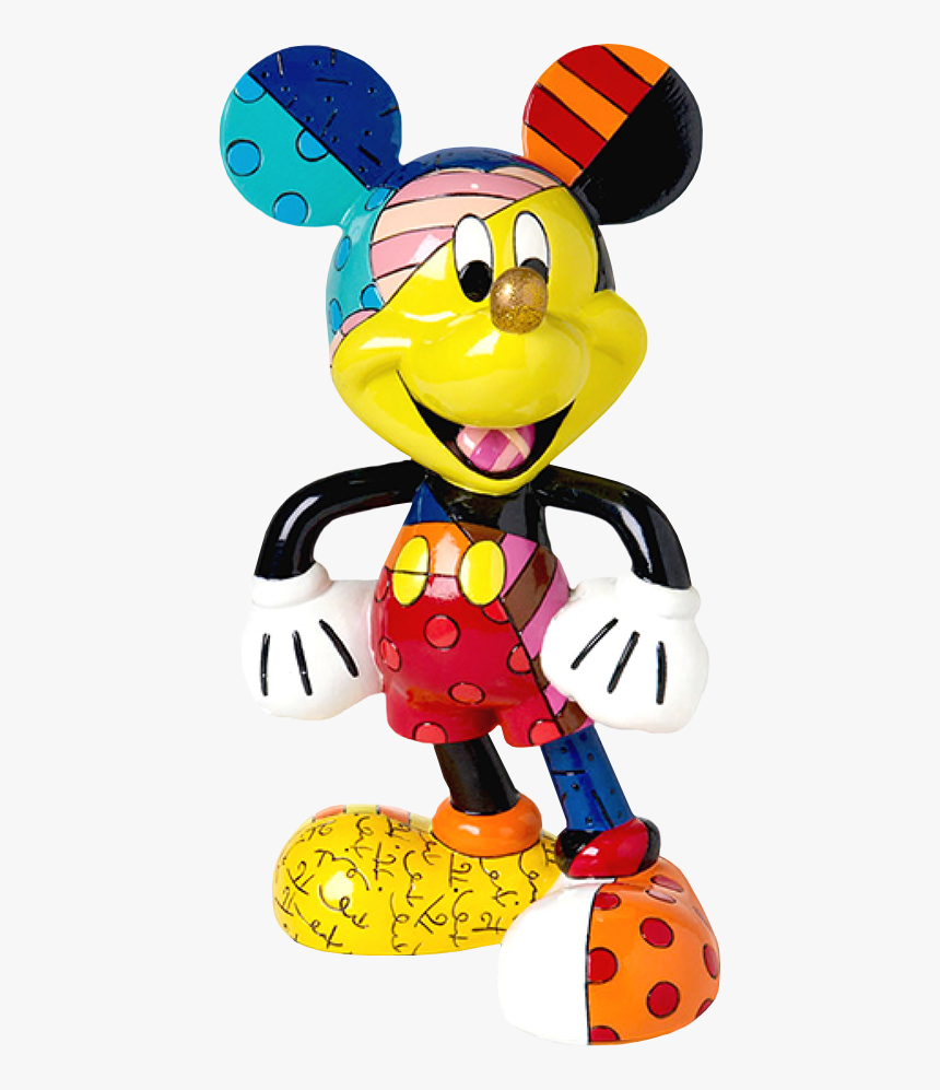 Mickey Mouse 8” Statue By Romero Britto - Mickey Mouse Figur Romero Britto, HD Png Download, Free Download