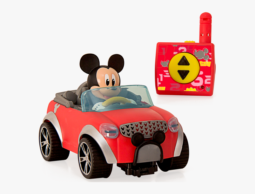 Mickey City Fun Rc Car - Mickey Mouse En Coche, HD Png Download, Free Download
