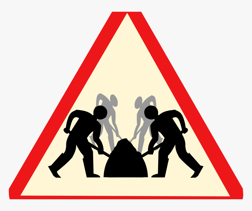 Man Up, Man Down - Road Work Symbol, HD Png Download, Free Download