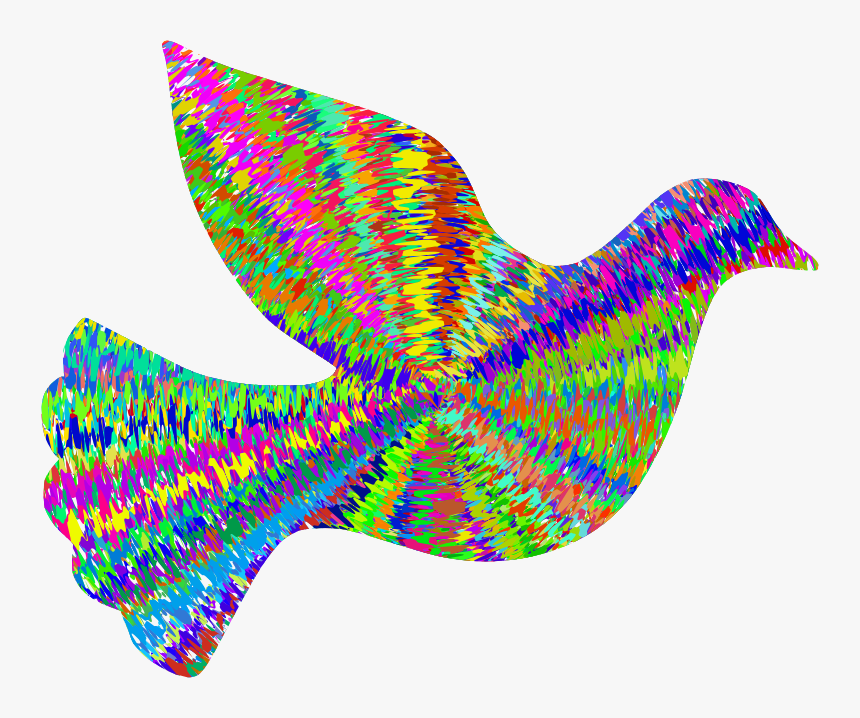 Groovy Peace Dove - Clip Art Modern, HD Png Download, Free Download