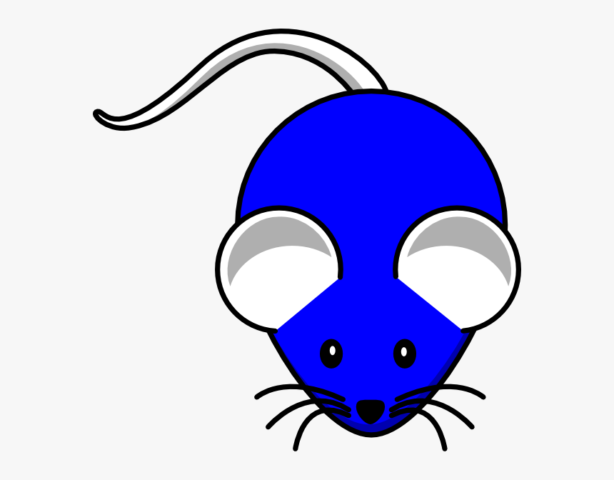 Blue White Mouse Svg Clip Arts - Blue And White Mouse, HD Png Download, Free Download