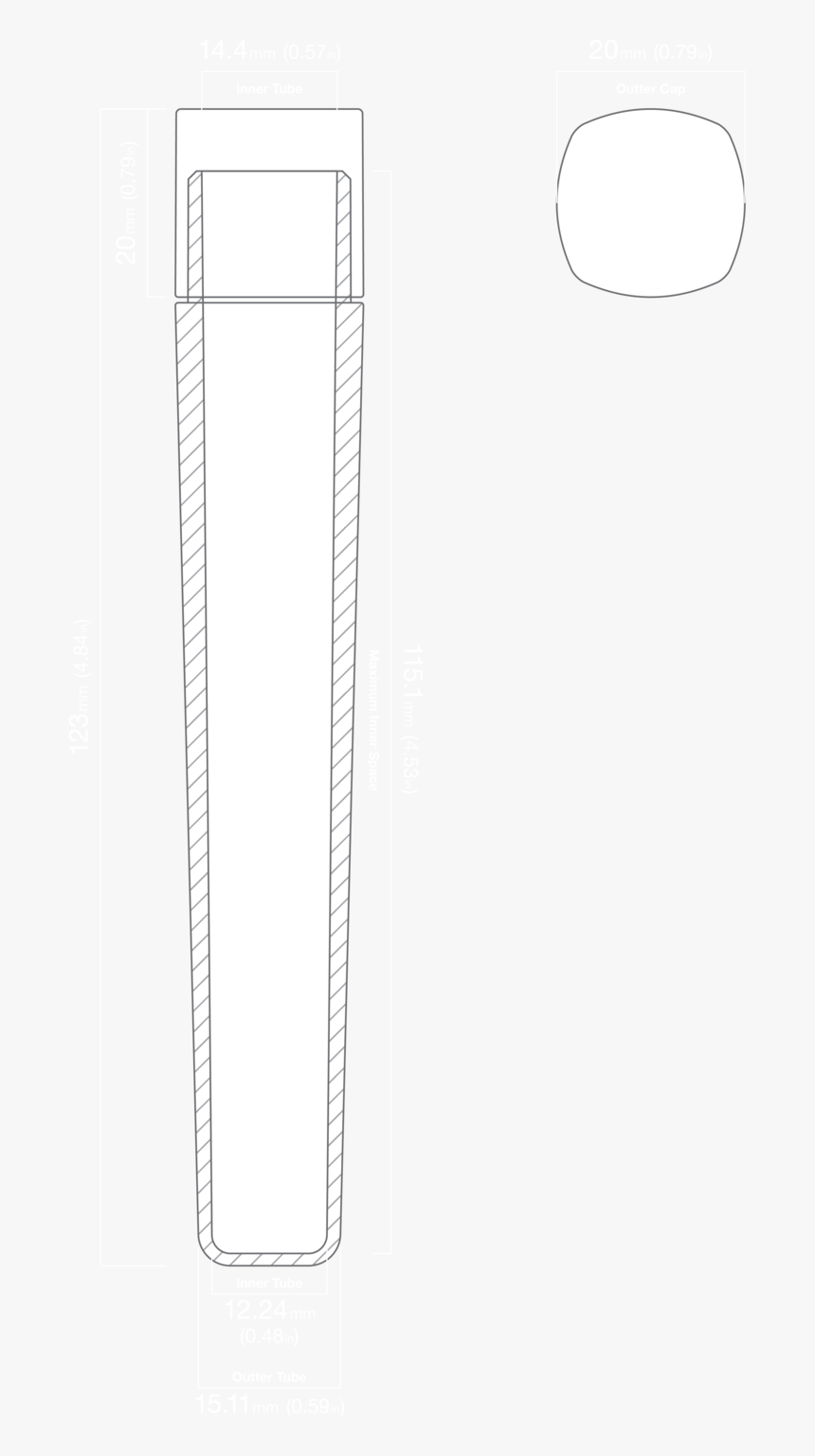 Tube 123 Meas - Drawing, HD Png Download, Free Download