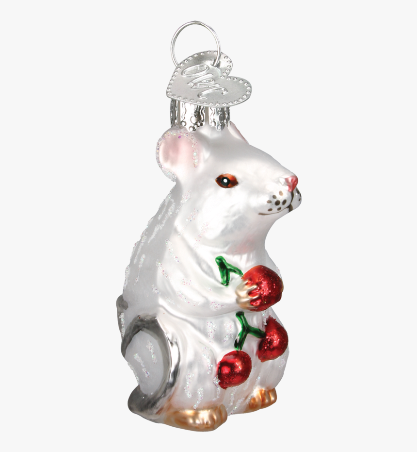 White Mouse Glass Christmas Ornament, HD Png Download, Free Download