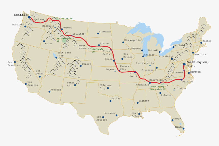 Grassland In Usa Map, HD Png Download, Free Download