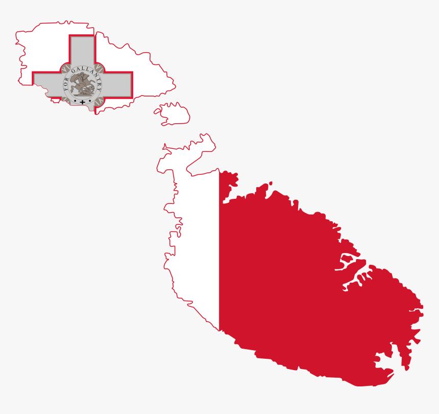 Malta - Malta Map And Flag, HD Png Download, Free Download