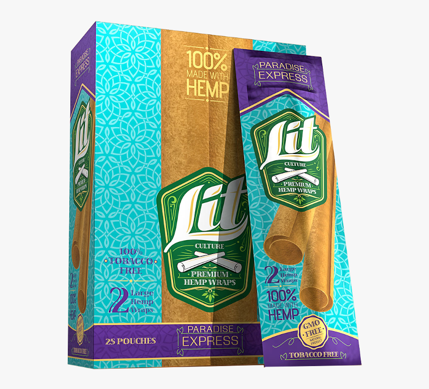 Paradise Express Hemp Wraps By Lit Culture - Paper, HD Png Download, Free Download