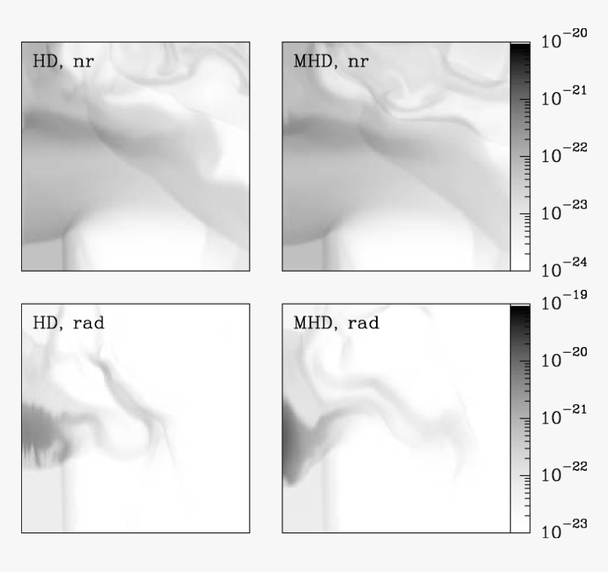 Density Stratifications Of The Knot Seen In The Upper - Monochrome, HD Png Download, Free Download