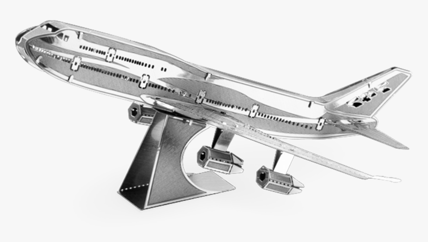 Metal Earth Boeing Commercial Jet - Model Aircraft, HD Png Download, Free Download