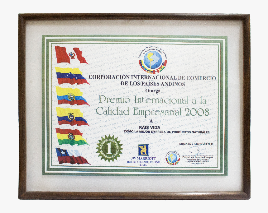 Premio Internacional A La Calidad Empresarial - Diploma, HD Png Download, Free Download