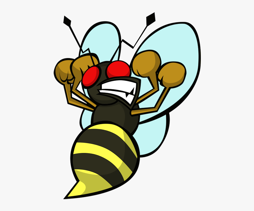 Transparent Bees Clipart - Bee Angry Png, Png Download, Free Download