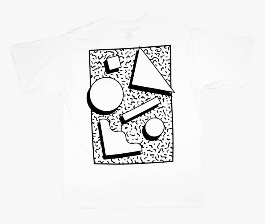 Shapes T-shirt Back, HD Png Download, Free Download