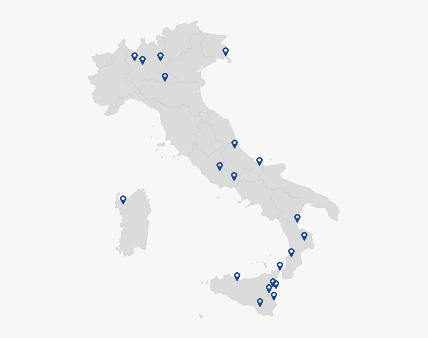 Italy Line Map Point - Cartina Italia Sfondo Nero, HD Png Download, Free Download