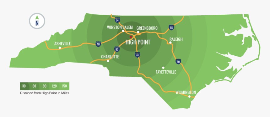 Appalachian Mountains In North Carolina Map, HD Png Download, Free Download