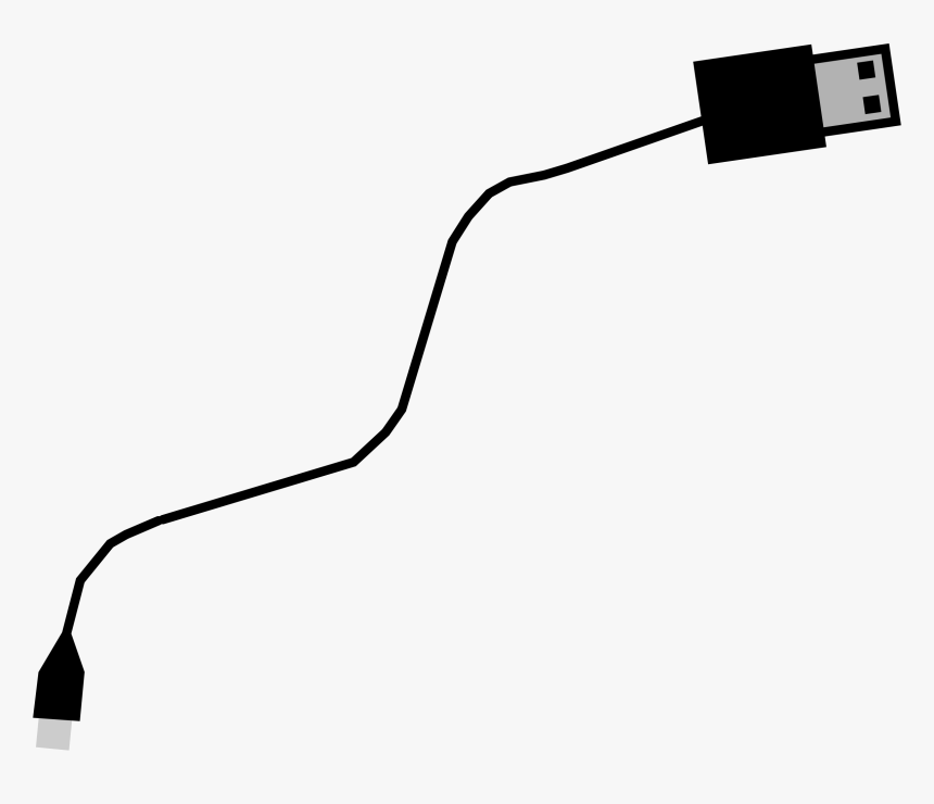 Micro Usb Charging Cable - Usb Cord Clipart, HD Png Download, Free Download