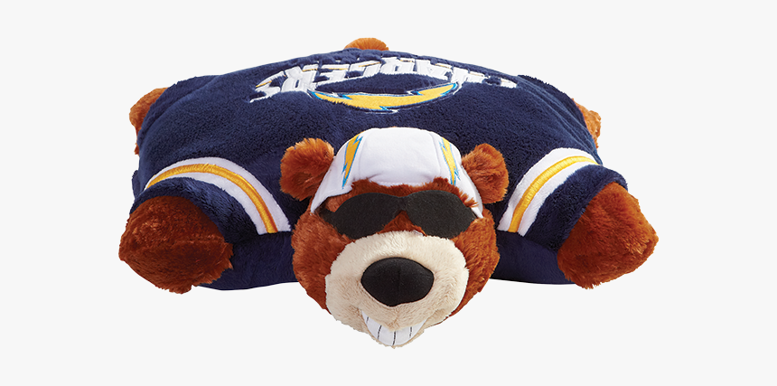 Nfl Los Angeles Chargers Pillow Pet Unfolded - Stuffed Toy, HD Png Download, Free Download