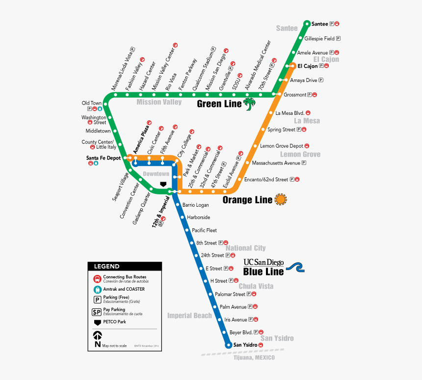 Trolley Lines San Diego, HD Png Download, Free Download