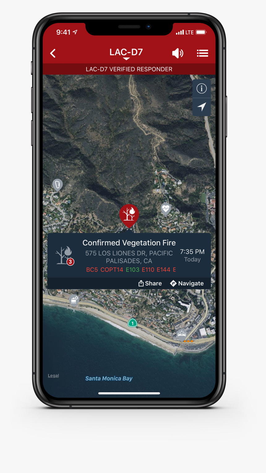Pulsepoint Satellite Map - Smartphone, HD Png Download, Free Download
