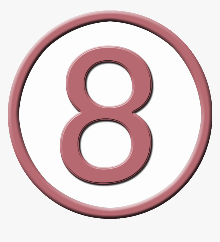 Number 8 Png - Number 8 In Circles, Transparent Png, Free Download