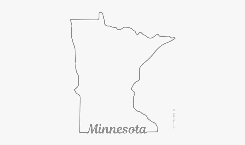 Free Minnesota Outline With State Name On Border, Cricut - Printable Minnesota State Outline, HD Png Download, Free Download