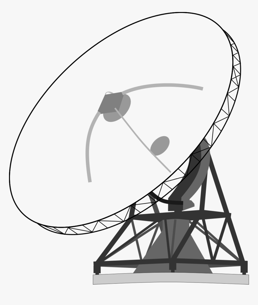Satellite Clipart Ground Station For Free Download - Satellite Ground Station Drawing, HD Png Download, Free Download