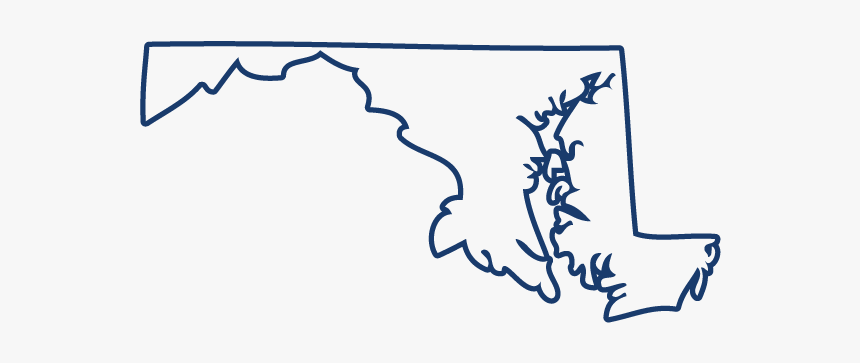 Maryland - State Of Md Outline, HD Png Download, Free Download