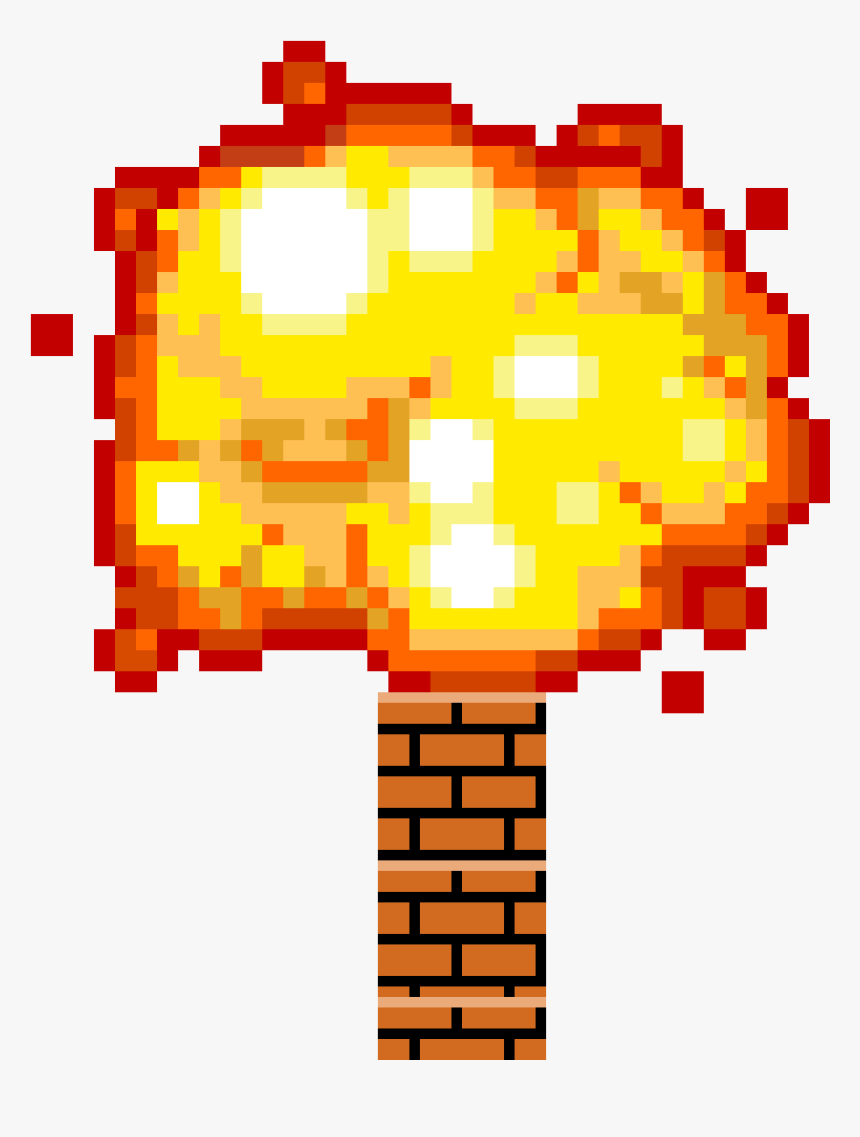 Explosion Pixel Art Transparent, HD Png Download, Free Download