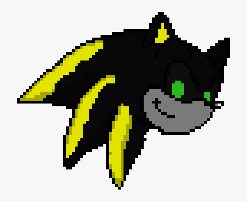 Pixel Art Sonic Head, HD Png Download, Free Download