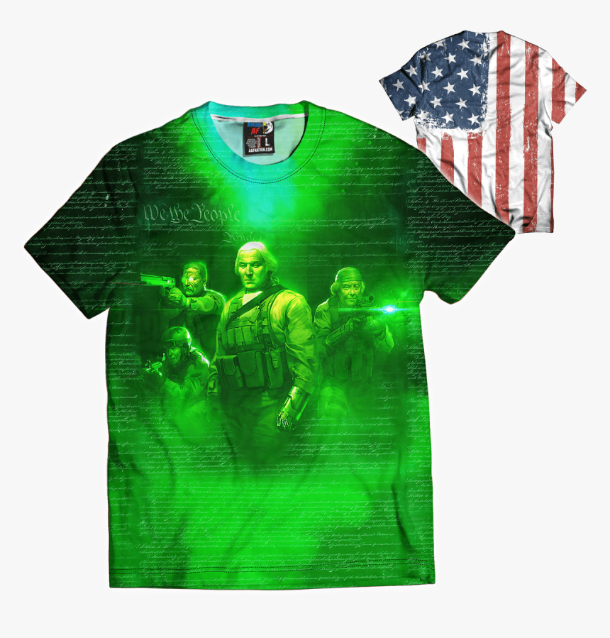 Reagan American Flag Shirt, HD Png Download, Free Download