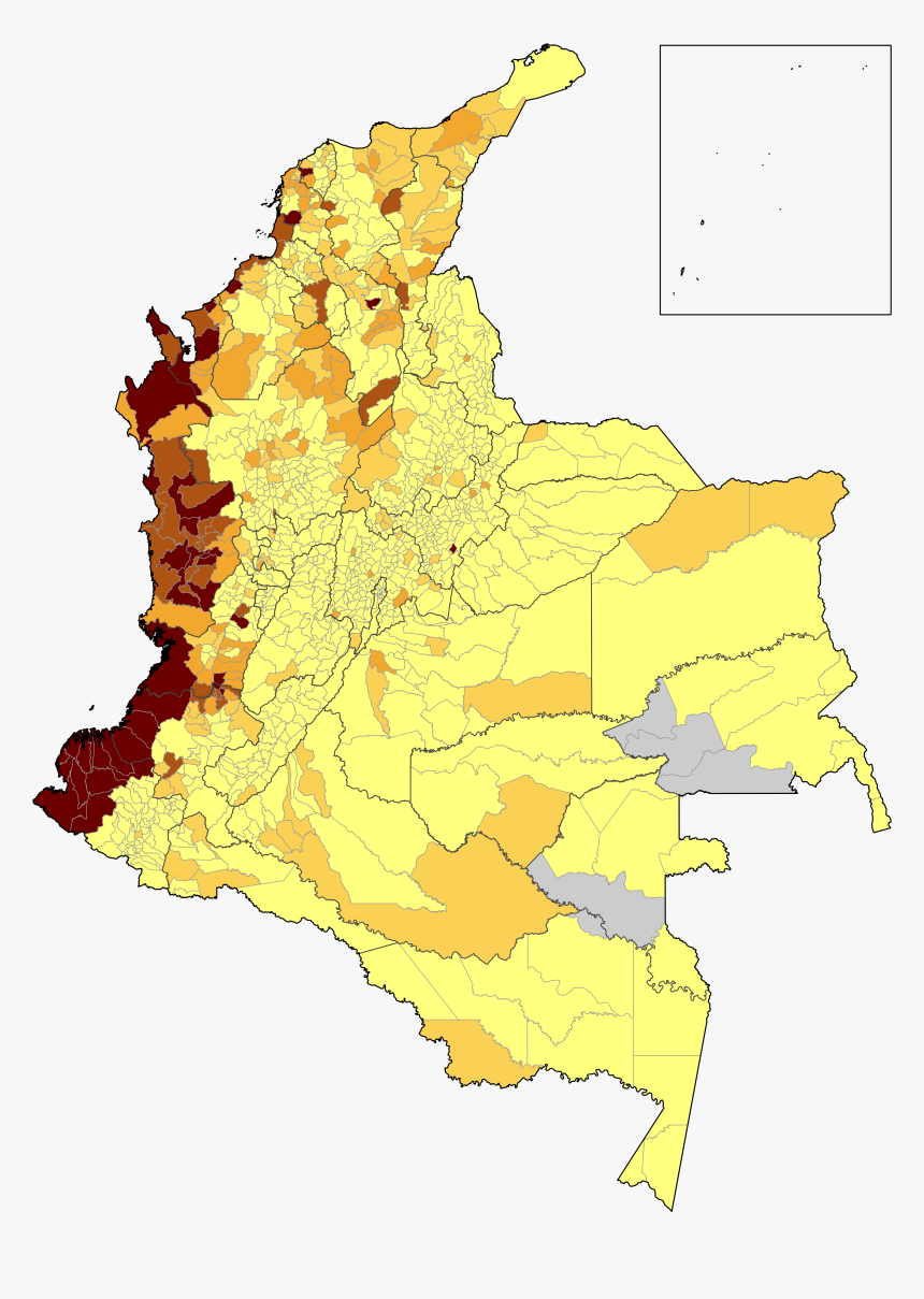 Colombia Ethnic Groups Map, HD Png Download, Free Download