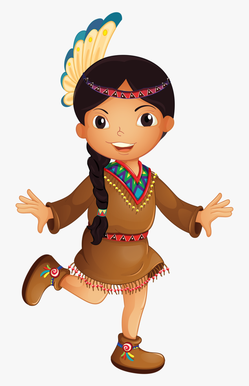 Culture Clipart Traditional Clothing - Indigenous Cartoon, HD Png Download ...