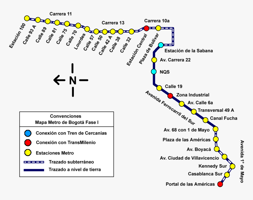 Planos Transmilenio Av 68, HD Png Download, Free Download