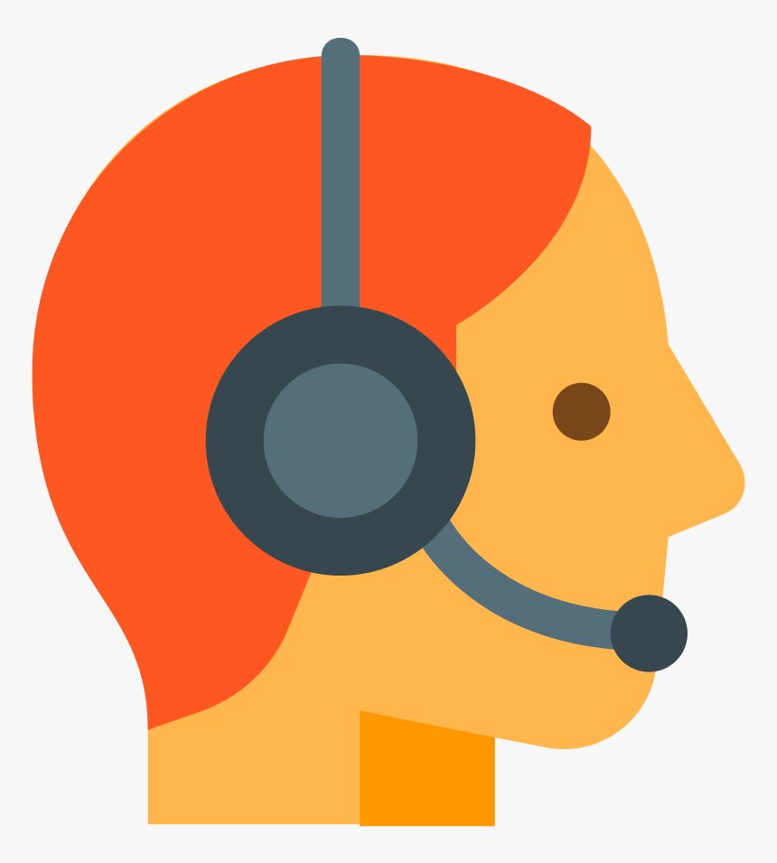 Icons8 Flat Customer Support - Orange Customer Care Icon, HD Png Download, Free Download